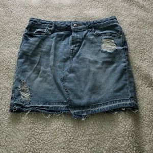 Mini jean skirt
